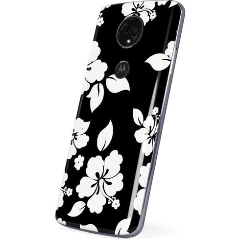 Black and White Moto E5 Plus Skin