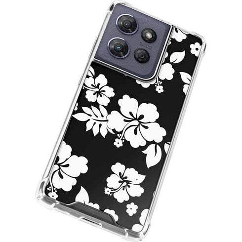 Black and White Moto G 5G (2025) Clear Case