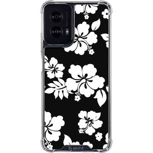 Black and White Moto G Power 5G (2024) Clear Case