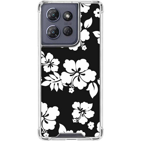 Black and White Moto G Power 5G (2025) Clear Case
