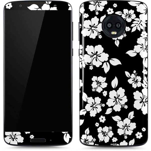 Black and White Moto G6 Skin