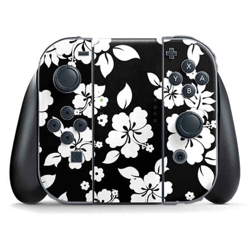 Black and White Nintendo Switch (2017-2021) Joy-Con Controller Skin