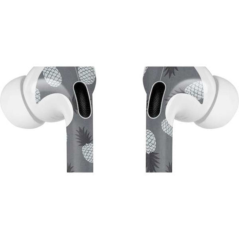 Black and White Pineapples AirPods Skins