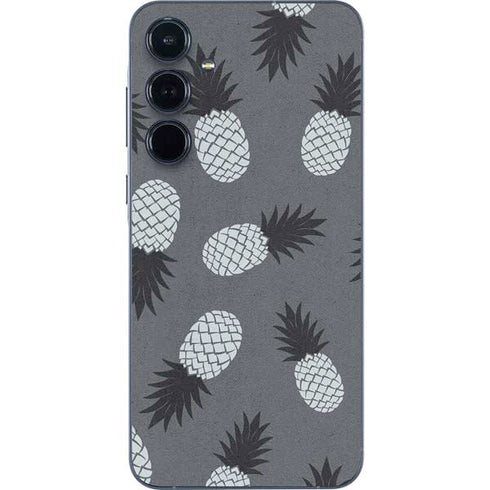 Black and White Pineapples Galaxy A35 5G Skin