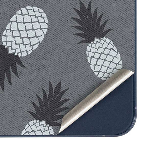 Black and White Pineapples Galaxy A35 5G Skin