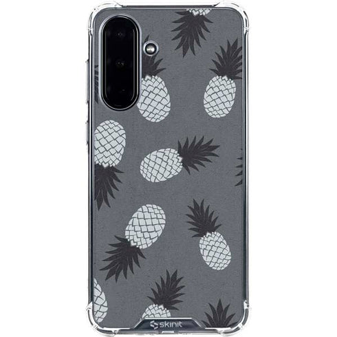 Black and White Pineapples Galaxy A36 5G Clear Case