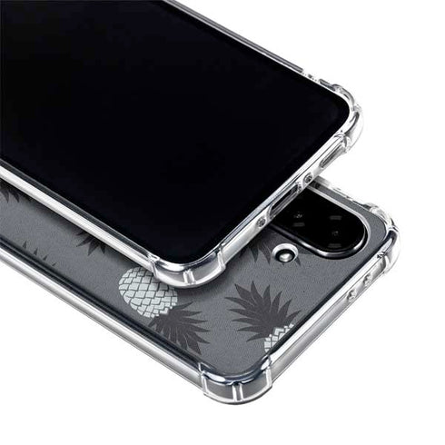 Black and White Pineapples Galaxy A36 5G Clear Case