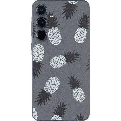 Black and White Pineapples Galaxy A36 5G Skin