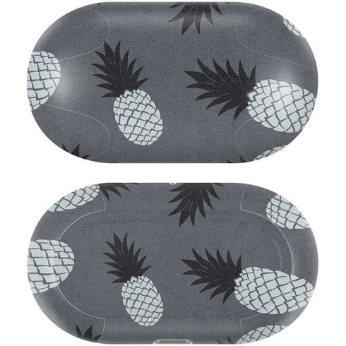 Black and White Pineapples Galaxy Buds Plus Skin