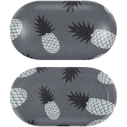 Black and White Pineapples Galaxy Buds Skin