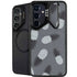Black and White Pineapples Galaxy S25 Kickstand Case