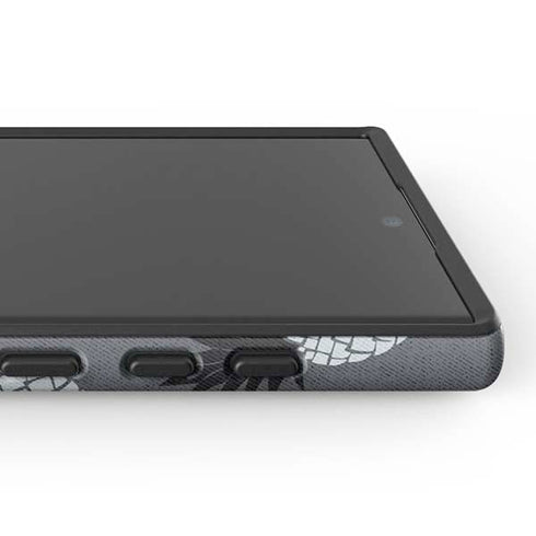 Black and White Pineapples Galaxy S25 Ultra Impact Case
