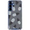 Black and White Pineapples Galaxy S25 Clear Case