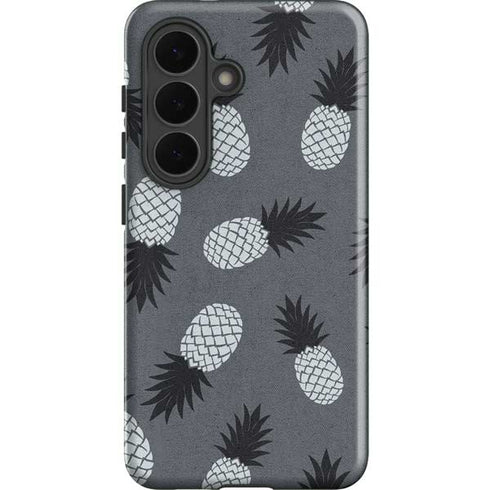 Black and White Pineapples Galaxy S26 Impact Case
