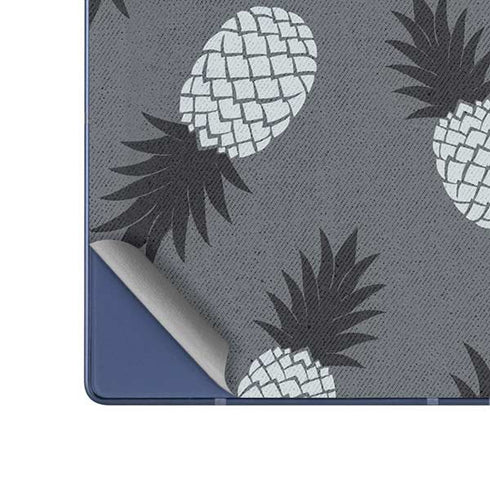 Black and White Pineapples Galaxy Z Fold6 Skin