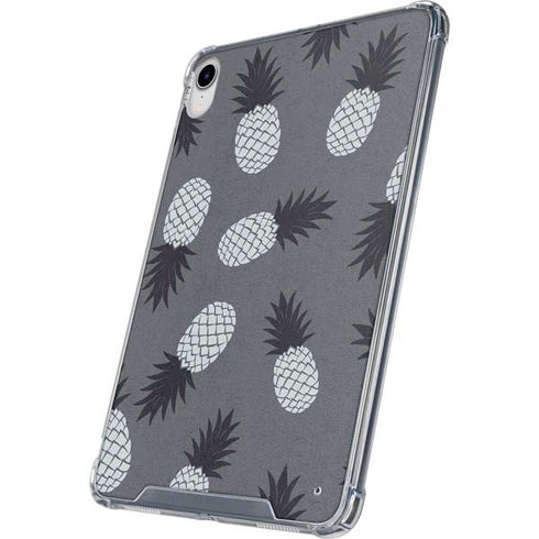 Black and White Pineapples iPad 11th Gen (2025) Clear Case