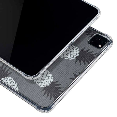 Black and White Pineapples iPad Pro 11in (2024) Clear Case