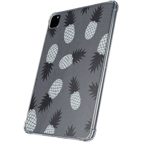 Black and White Pineapples iPad Pro 11in (2024) Clear Case