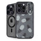 Black and White Pineapples iPhone 14 Pro Max Kickstand Case
