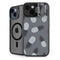 Black and White Pineapples iPhone 15 Kickstand Case