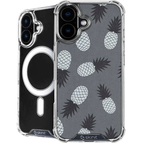 Black and White Pineapples iPhone 16 MagSafe Case