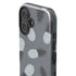 Black and White Pineapples iPhone 16 Plus Impact Case
