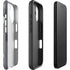 Black and White Pineapples iPhone 16 Plus Impact Case