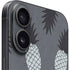 Black and White Pineapples iPhone 16 Skin