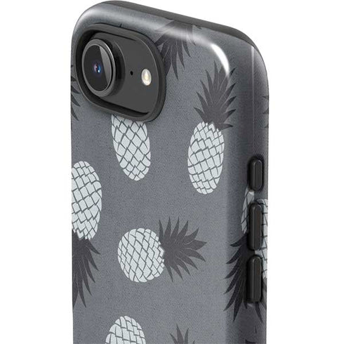 Black and White Pineapples iPhone 16e Impact Case