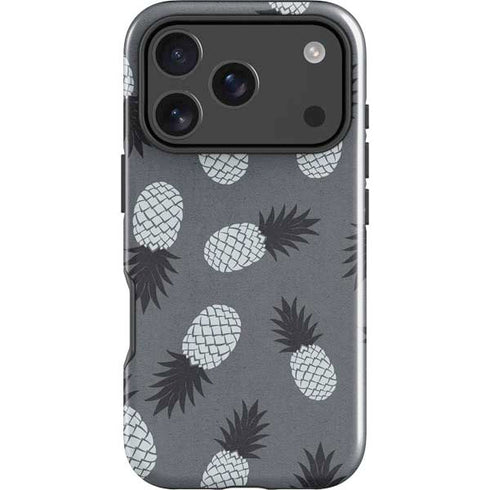 Black and White Pineapples iPhone 18 Pro Max Impact Case