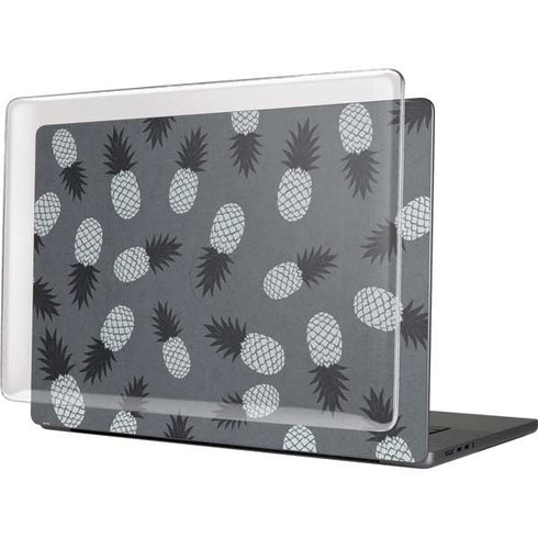 Black and White Pineapples MacBook Cases