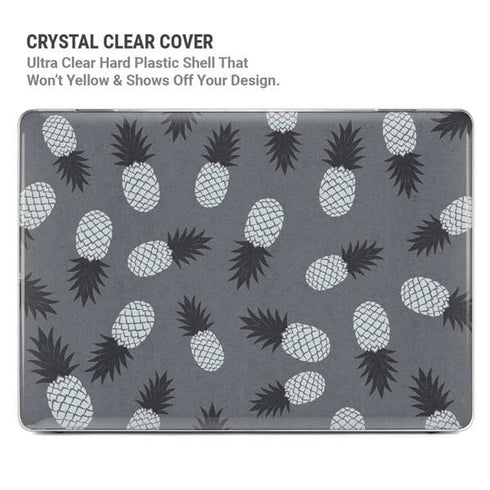Black and White Pineapples MacBook Cases