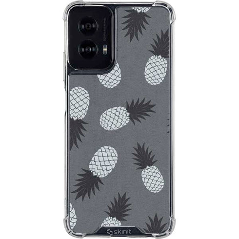 Black and White Pineapples Moto G Power 5G (2024) Clear Case