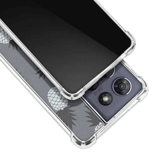 Black and White Pineapples Moto G Power 5G (2025) Clear Case