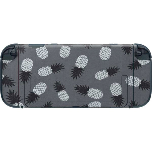Black and White Pineapples Nintendo Switch 2 (2025) with Joy-Con Skin