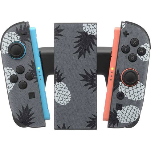 Black and White Pineapples Nintendo Switch 2 (2025) Joy-Con Controller Skin