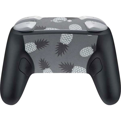 Black and White Pineapples Nintendo Switch 2 (2025) Pro Controller Skin