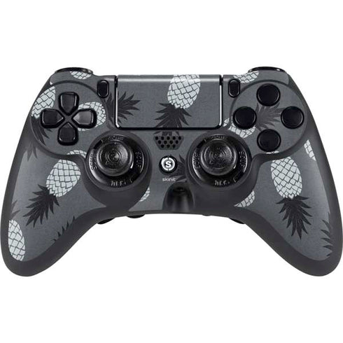 Black and White Pineapples PlayStation PS4 Skins