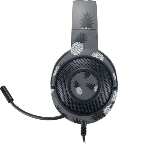 Black and White Pineapples Razer Kraken X Skin