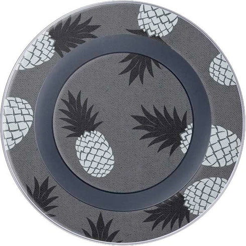 Black and White Pineapples Wireless Charger Skin