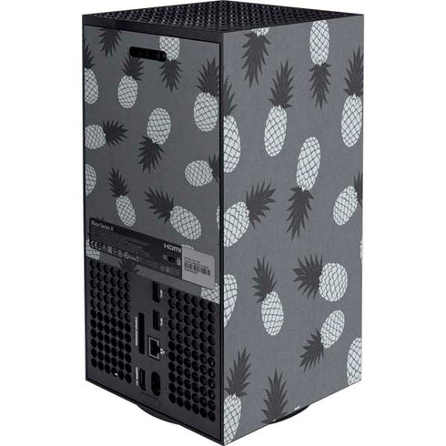 Black and White Pineapples Xbox Series X Bundle Skin