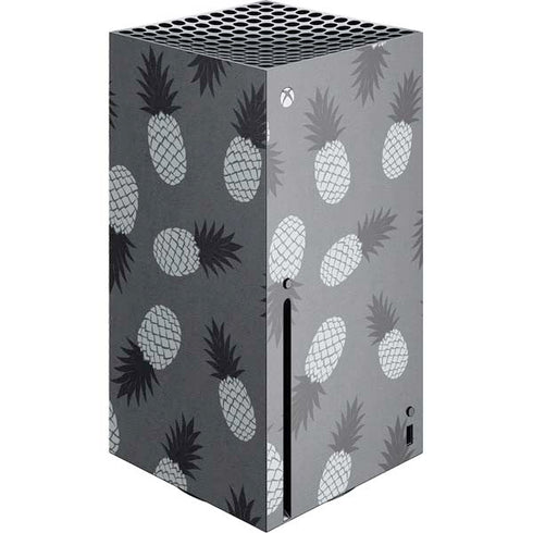 Black and White Pineapples Xbox Series X Skins