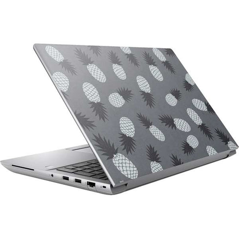 Black and White Pineapples HP ZBook Fury 16 G10 Skin