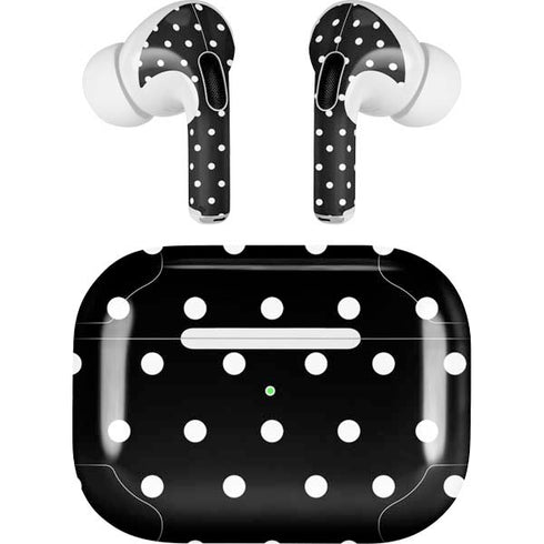 Black and White Polka Dots AirPods Skins