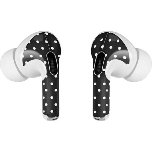 Black and White Polka Dots AirPods Skins
