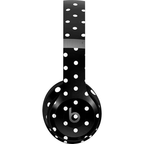 Black and White Polka Dots Beats Solo 4 Wireless Headphones Skin