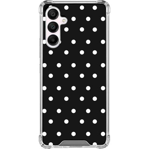 Black and White Polka Dots Galaxy A16 5G Clear Case
