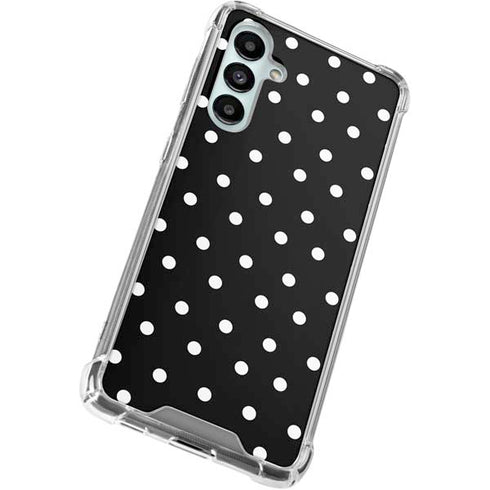 Black and White Polka Dots Galaxy A16 5G Clear Case