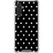 Black and White Polka Dots Galaxy A17 Clear Case