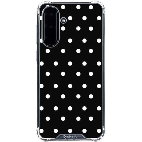 Black and White Polka Dots Galaxy A36 5G Clear Case